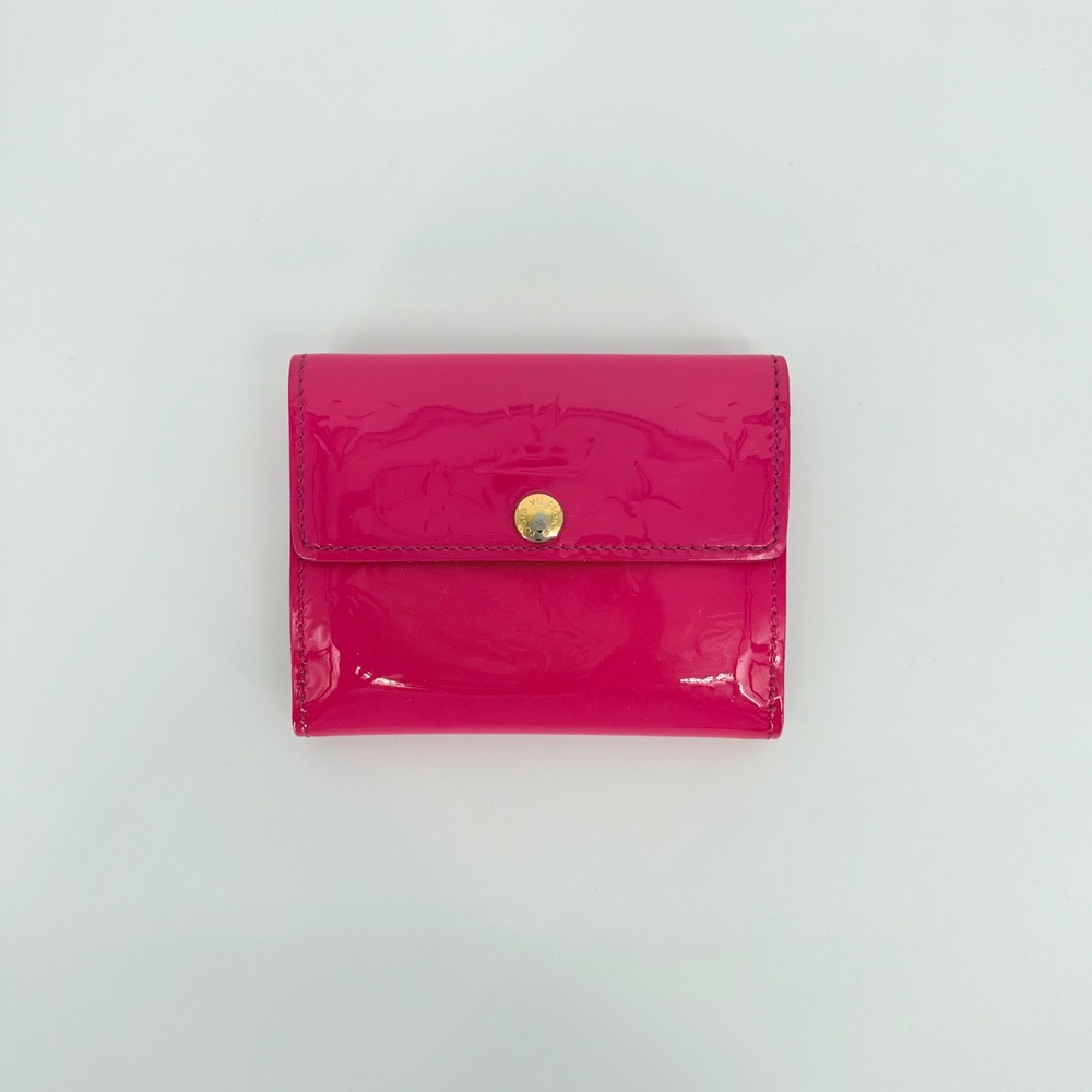 Louis Vuitton Vernis Ludlow Wallet Fuchsia Pink Monogram Patent Leather Feminine